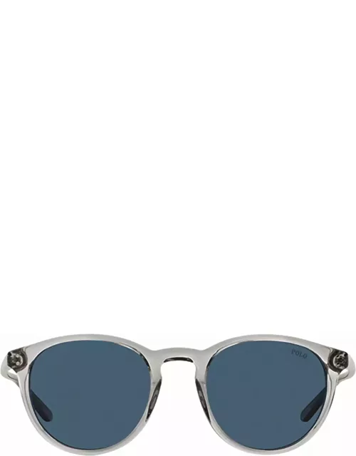 Polo Ralph Lauren Ph4110 Shiny Semi-transparent Grey Sunglasse