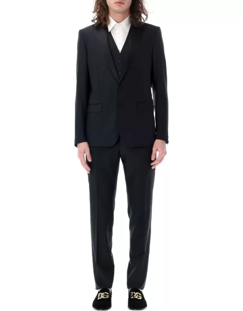 Dolce & Gabbana Tailored Three-piece Tuxedo Suit