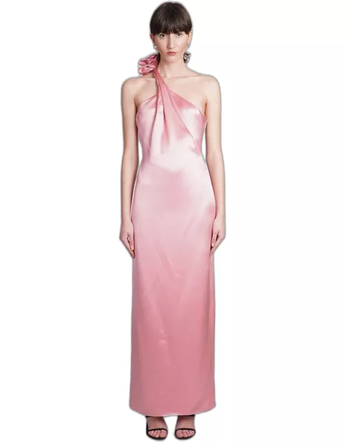 Magda Butrym Dress In Rose-pink Silk