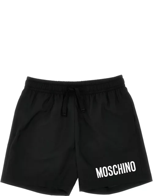 Moschino Logo Print Swim Short