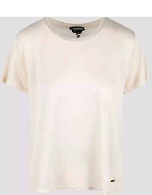 Tom Ford Micro-rib Silk Jersey Crewneck T-shirt