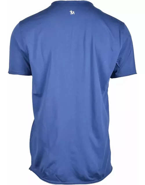 Daniele Alessandrini Mens Blue T-shirt