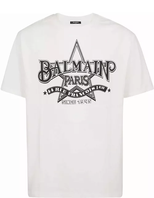 Balmain Star Print T-shirt - Straight Fit