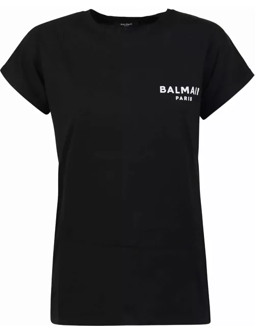 Balmain Flock Detail T-shirt