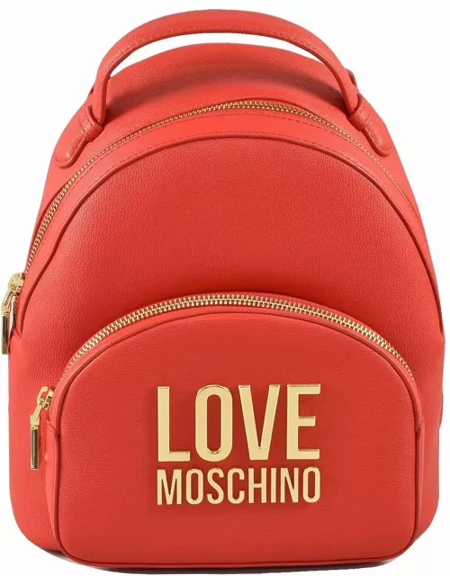 Love Moschino Womens Red Backpack