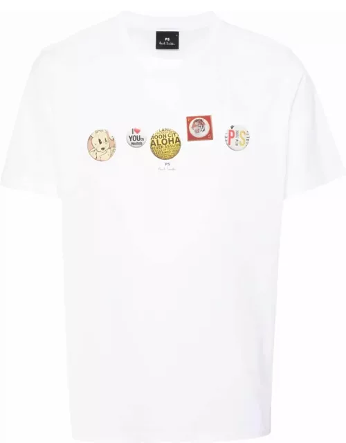 PS by Paul Smith Mens Reg Fit T-shirt Badge