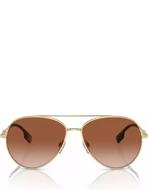 Burberry Eyewear Be3147 Light Gold Sunglasse