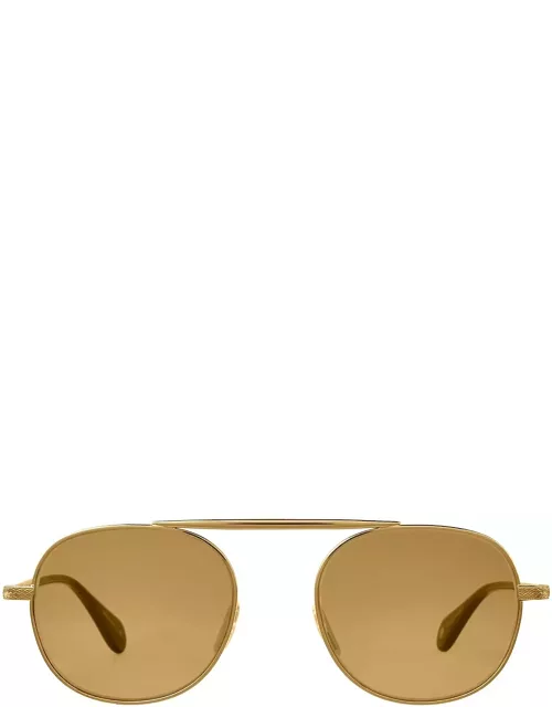 Garrett Leight Van Buren Ii Sun Gold-douglas Fir/flat Pure Maple Sunglasse