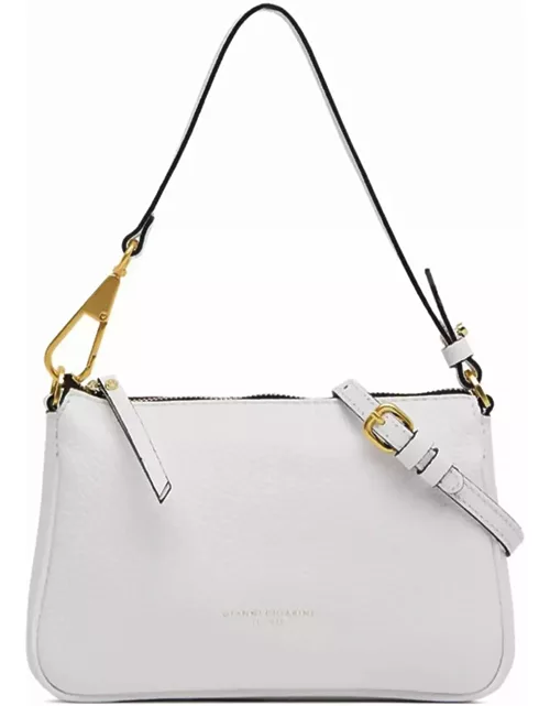Gianni Chiarini Brooke White Leather Clutch Bag