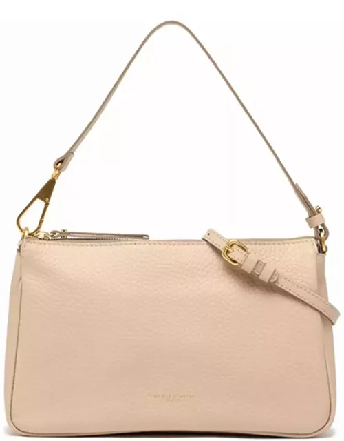 Gianni Chiarini Brooke Maxi Pink Clutch Bag With Shoulder Strap