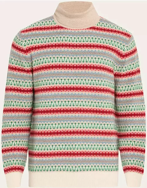 Men's Dolcevita Noel Cashmere Turtleneck Sweater