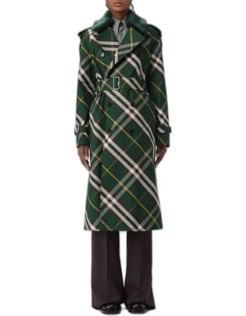 Trench Coat BURBERRY Woman color Green