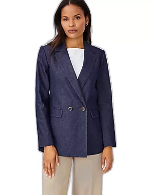 Ann Taylor The Petite Long Double Breasted Blazer