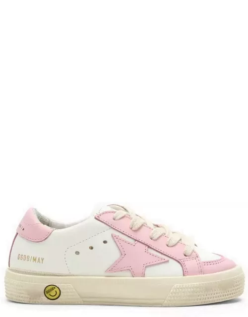 May white/pink low trainer