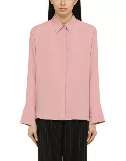 Pink silk blend shirt