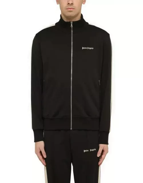 Sporty sweatshirt black with zip