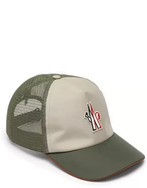 Green baseball cap with logo