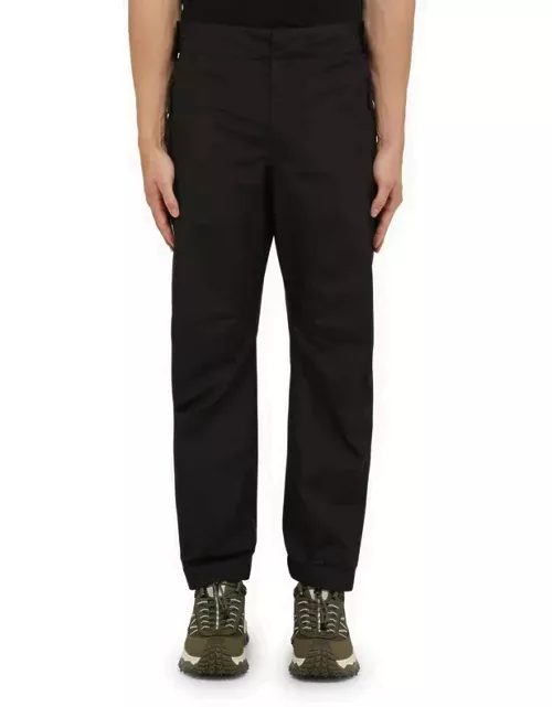 Black trousers in technical fabric