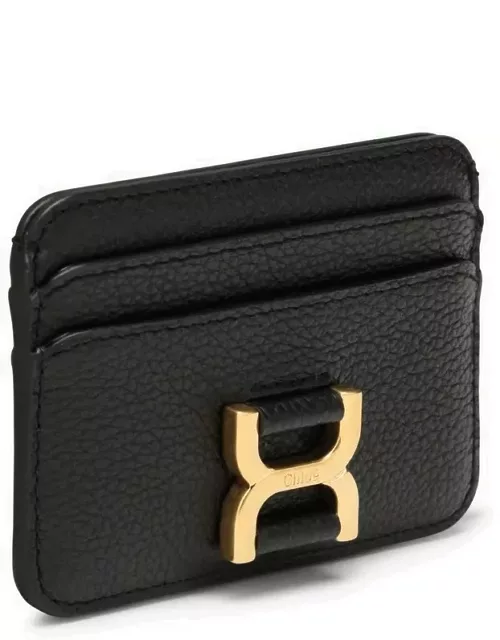 Mercie black leather card holder