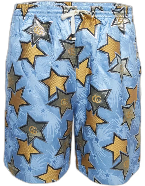 Gucci Blue Star GG Jacquard Bermuda Shorts