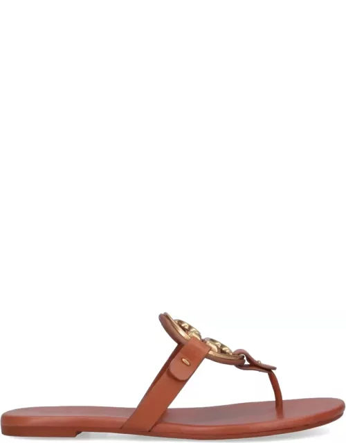 Tory Burch Flip Flop Sandals With Logo