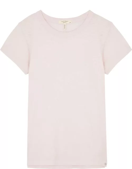 Rag & Bone The Slub Cotton T-shirt - Light Pink - L (UK14 / L)