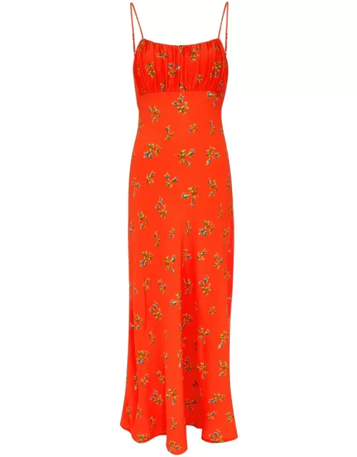 Kitri Velma Floral-print Maxi Dress - Red - 12 (UK12 / M)