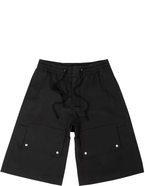 Oamc Zeus Cotton Shorts - Black