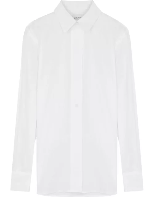 16 Arlington Teverdi Cotton-poplin Shirt - White - 8 (UK8 / S)