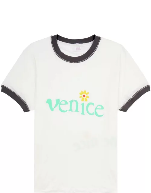 Erl Venice Printed Cotton T-shirt - White