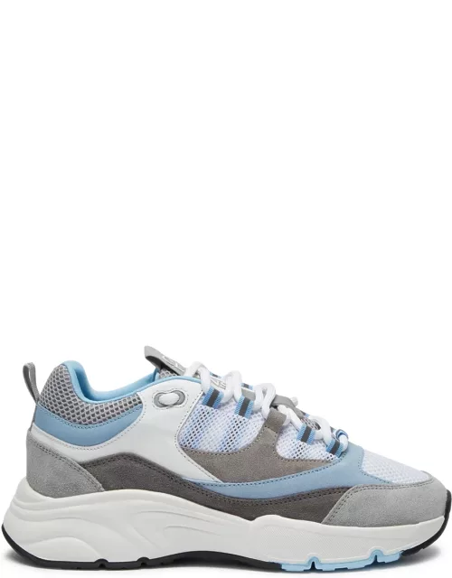 Cleens Aero Panelled Mesh Sneakers - Blue - 44 (IT44 / UK10)