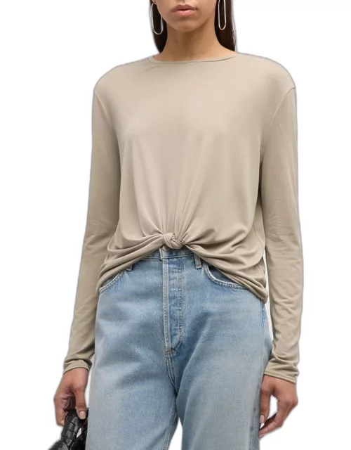 Jenna Long-Sleeve Knit Top