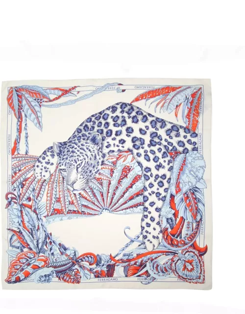 Ferragamo Silk Scarf With Togo Pattern