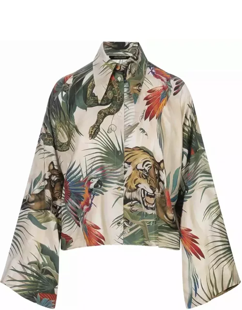 Roberto Cavalli Jungle Print Shirt