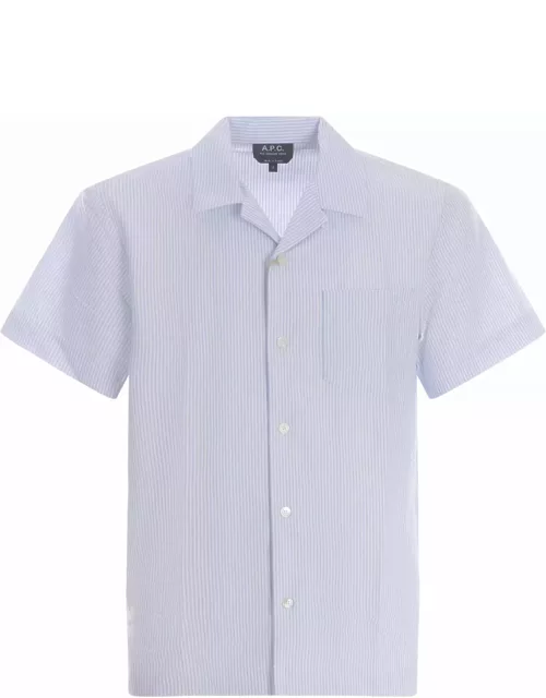 A.P.C. Lloyd Short-sleeved Striped Shirt