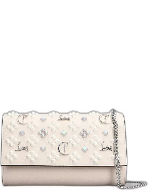 Christian Louboutin Paloma Wallet In Rose-pink Leather