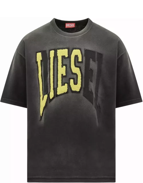 Diesel T-shirt With Shaded Effect And Logo