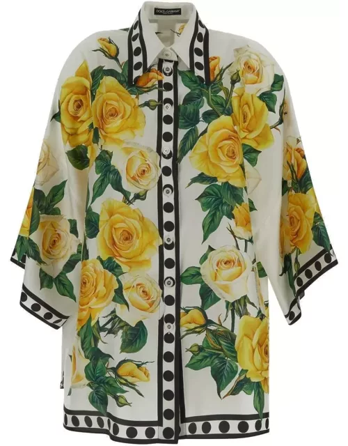 Dolce & Gabbana Floral Printed Shirt