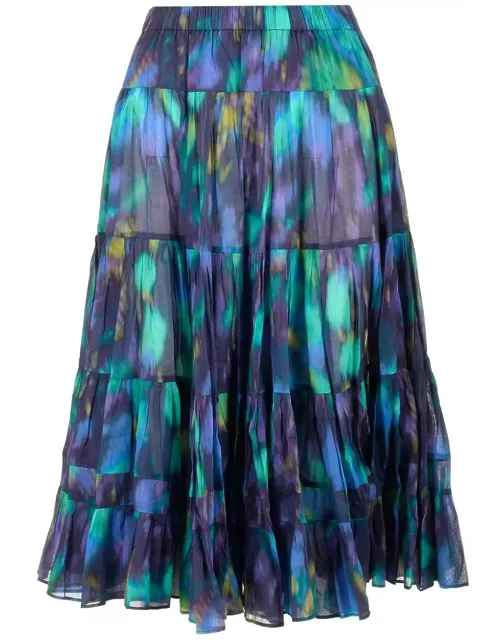 Isabel Marant Tie-dyed Printed Skirt