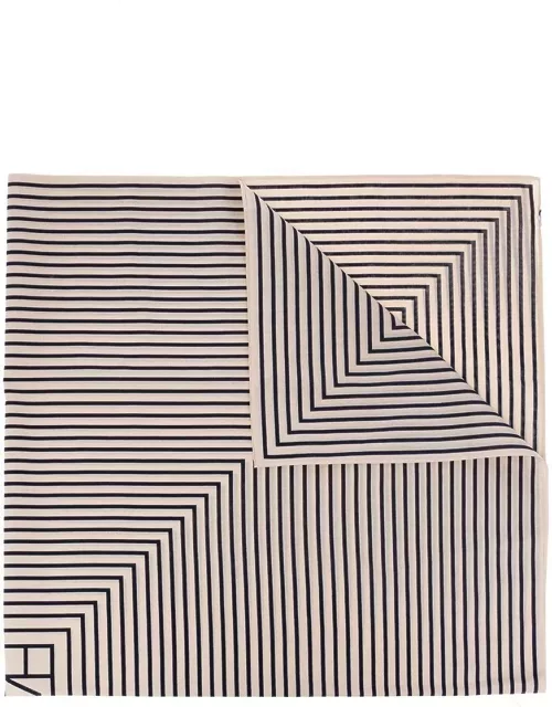 Totême Stripe-printed Square-shaped Scarf