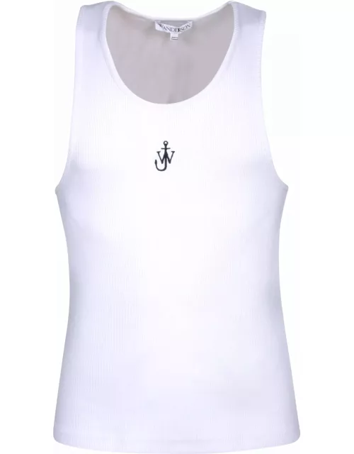 J.W. Anderson Anchor White Tank Top