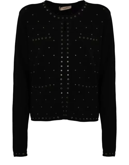 TwinSet Knitted Jacket With Stud