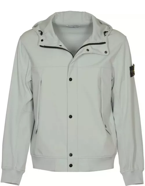 Stone Island Button-up Hooded Jacket