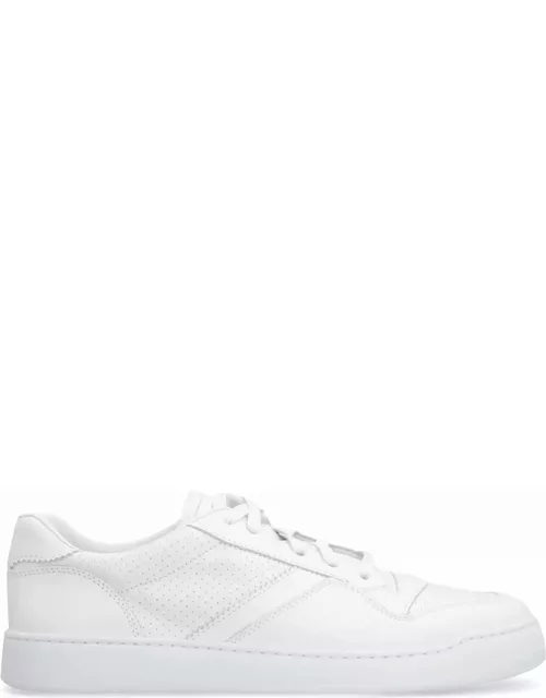 Doucal's Chiffon Leather Low-top Sneaker