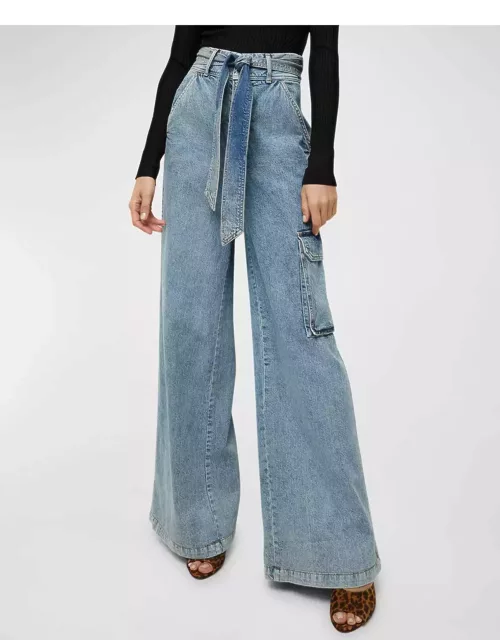 Belisa High-Rise Cargo Jean