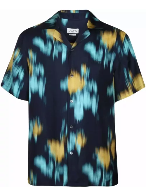 Lanvin Silk Shirt With Bowling Print