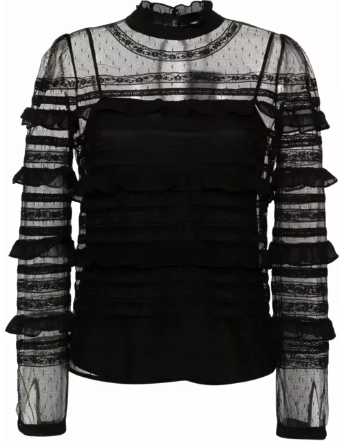 TwinSet Long Sleeves Laced Shirt