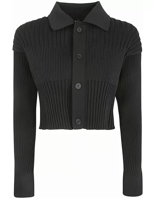 CFCL Fluted Cropped Shirt Cardigan