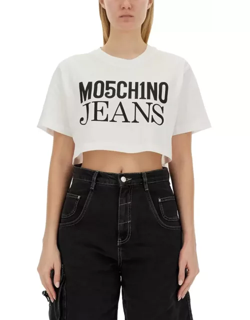 M05CH1N0 Jeans Cropped T-shirt