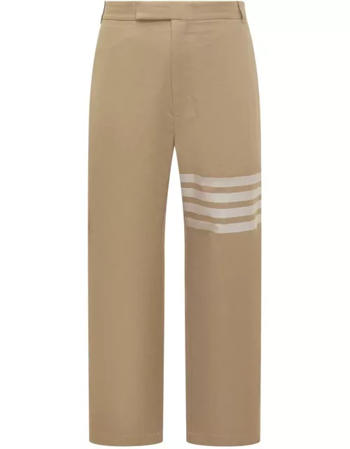 Thom Browne 4-bar Striped Straight-leg Trouser